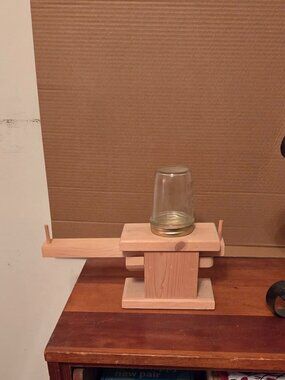 Handcrafted Wooden Candy Dispenser